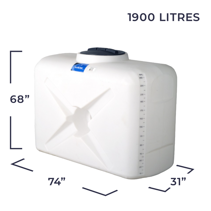 AquaPeak Free Standing 500 Gallon, 1900 litres Vertical Water Storage Tank